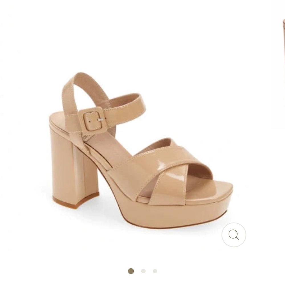 Jeffrey Campbell AMMA Natural Patent Platform Heels US 10